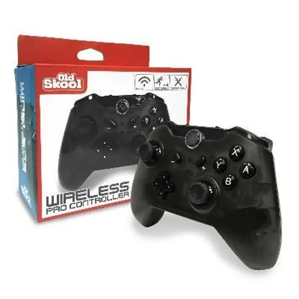 Switch Wireless Pro Controller Black (NEW) - Nintendo - Old Skool